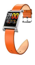 Load image into Gallery viewer, Leather Orange Smart Watch