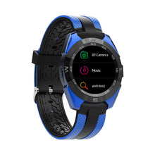 Load image into Gallery viewer, Black Blue Smart Watch
